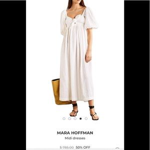 Mara Hoffman White Midi Dress